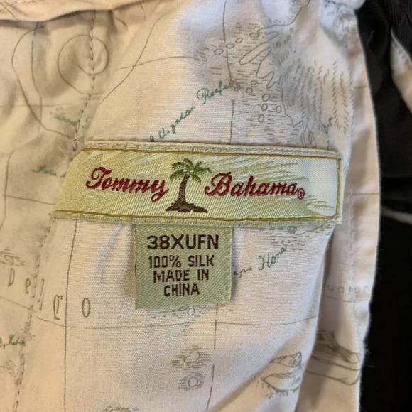 Tommy Bahama‎ Men's St. Thomas T1281 100% Silk Pleated Pants Size 38x27 - Picture 6 of 11